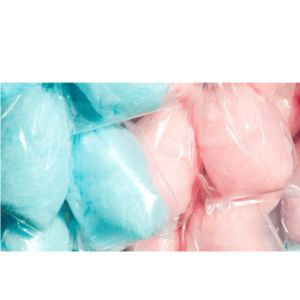 Cotton candy plastic bags