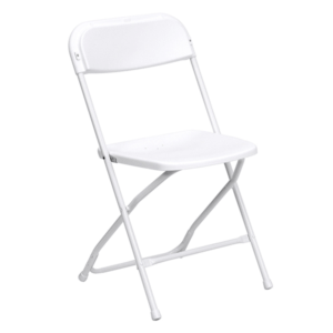 Wedding & Special Event quality- Bright White folding chair